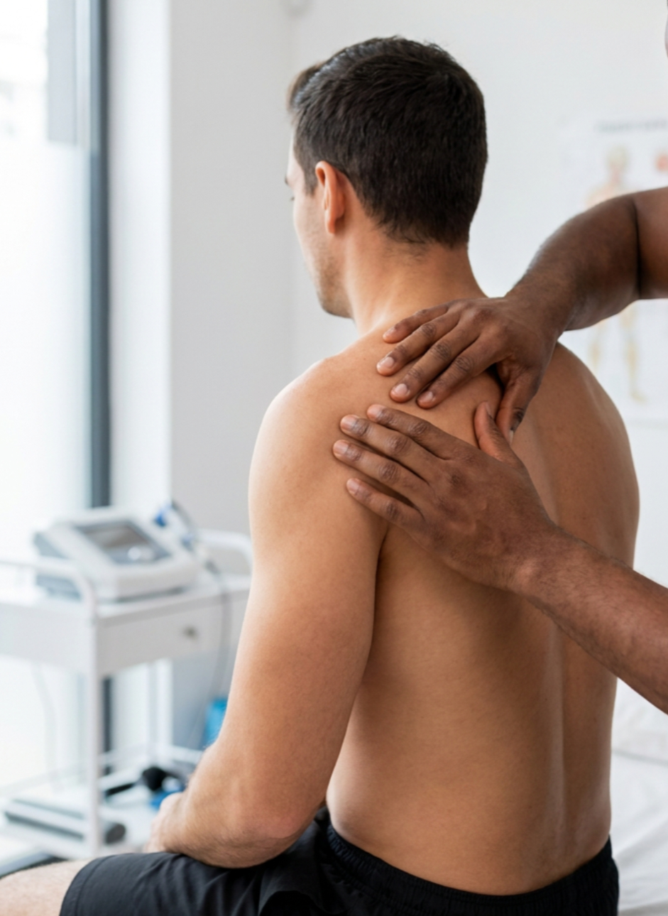 Physical therapy session